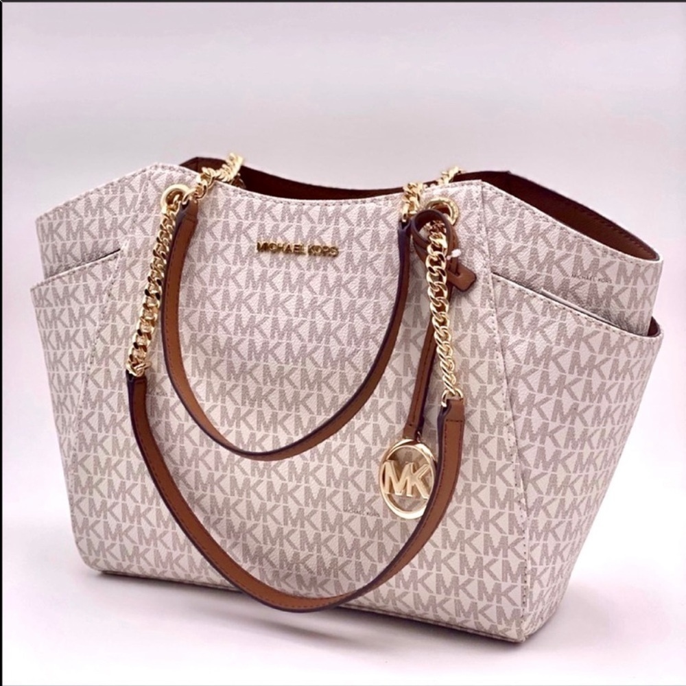 Michael Kors LG Chain Shldr Tote Jet Set Tote - Picture 2 of 11